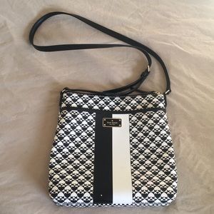 Kate spade leather crossbody bag spade pattern
